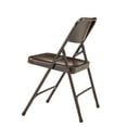 thumbnail image 5 of (Pack of 4) NPS® 200 Series Premium All-Steel Double Hinge Folding Chair, Brown, 5 of 8