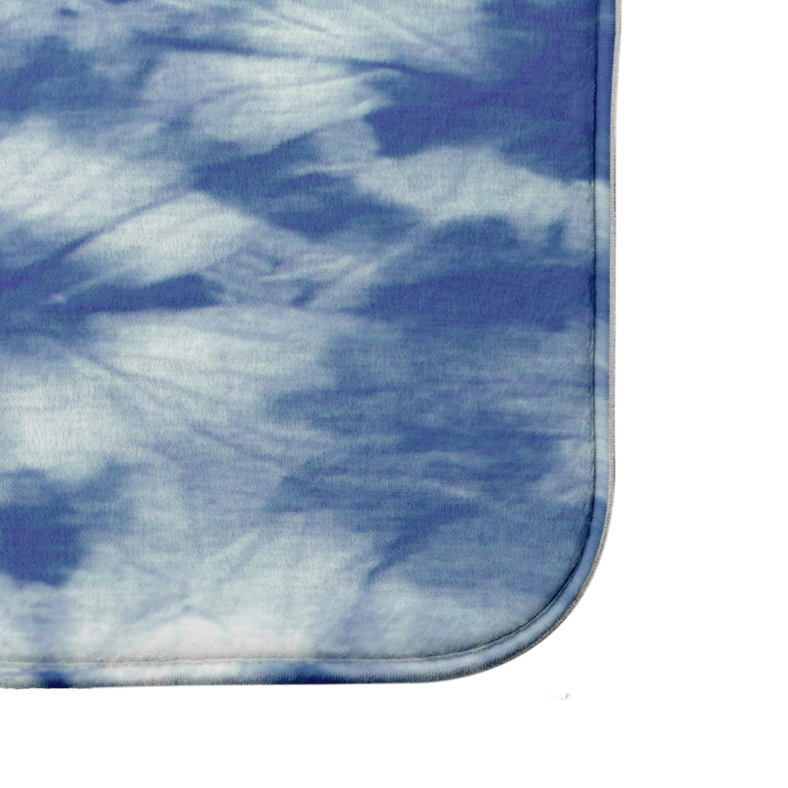 Simply Daisy 24" x 17" Plush Microfiber Blue Chillax Bath Mat