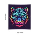 thumbnail image 6 of ZNDUO Neon Tiger Style Pattern Wall Tapestry, Tapestries for Living Room Bedroom Dorm Classroom Office Decor 60x51 Inch, 6 of 8