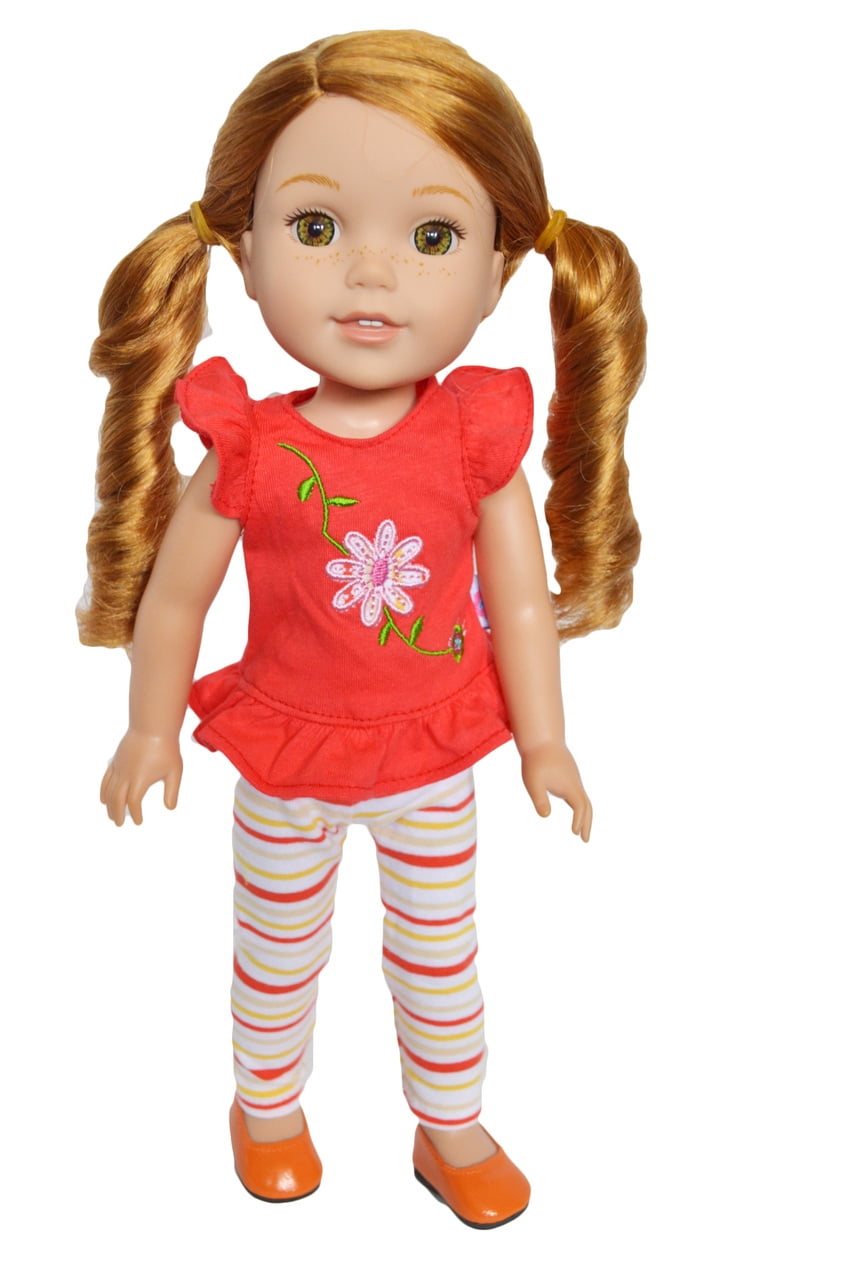 OFF-WHITE Tights for 14/" American Girl Wellie Wishers Doll