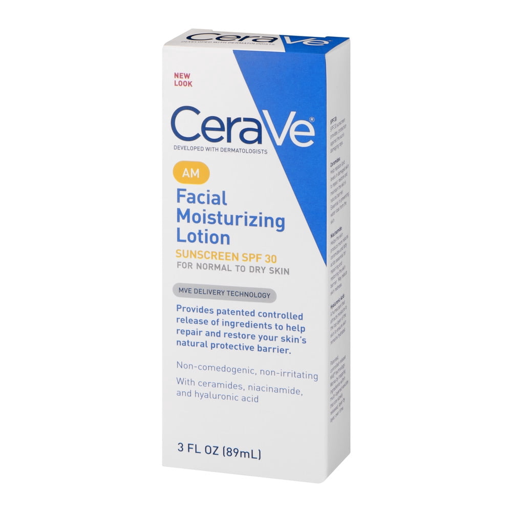CeraVe Moisturizing Facial Lotion AM, SPF 30, 3 Ounce []