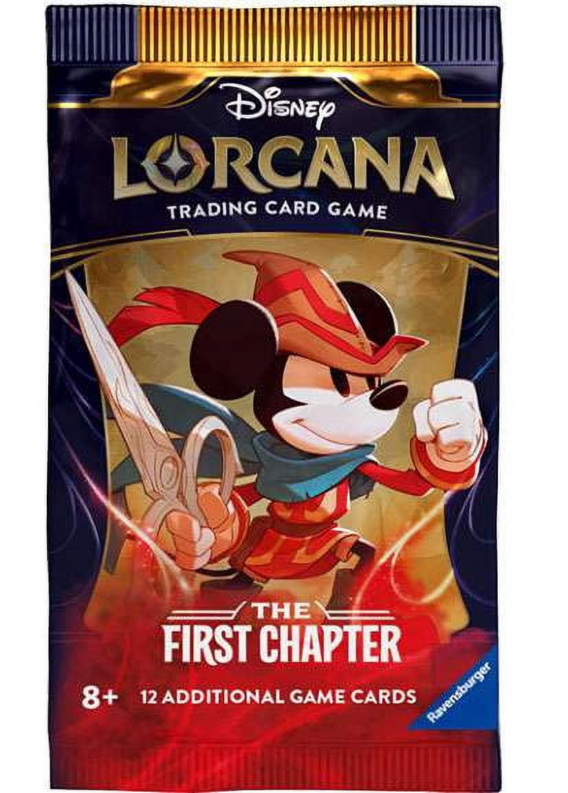 Lorcana Disney Trading Card Game - First Chapter Booster Pack - 12 Cards  For Kids - Walmart.com