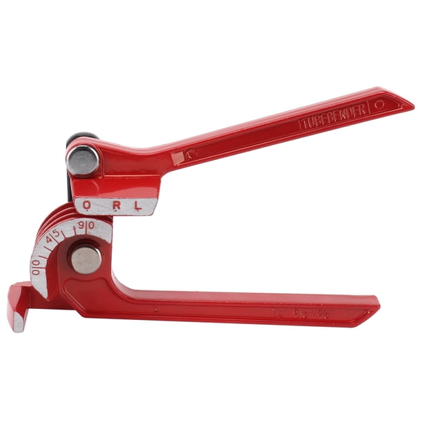 Dobladora de tubos 3 en 1, herramienta manual para doblar tubos de 6 mm, 8 mm y 10 mm, con 3 ranuras y 90°.