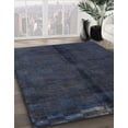 thumbnail image 3 of Ahgly Company Machine Washable Indoor Rectangle Abstract Purple Navy Blue Area Rugs, 7' x 9', 3 of 7
