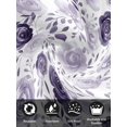 thumbnail image 7 of Purple Flowers Cloth Napkins Set of 6 Reusable Dinner Napkins, Watercolor Farmhouse Botanical Floral Leaf Cocktail Napkin Washable Table Napkins for Wedding/Holiday Party/Baby Shower 20"x20", 7 of 7