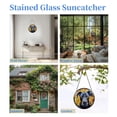 thumbnail image 7 of Great Dane Stained Glass Suncatcher Window Hangings Colored Handmade Glass Suncatcher Crafts Kits for Indoor Garden Christmas Decoration 16x16cm(1), 7 of 7