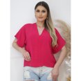 thumbnail image 1 of blusa mujer duna cuello v Deng Xun unisex, 1 of 2