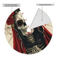 thumbnail image 2 of Sikiie Gothic Skull With Roses 30-48 inches {designName} Print Christmas Tree Skirt Snowman Xmas Tree Skirt with Edge Christmas Decorations for Holiday Party-36", 2 of 7
