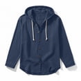 thumbnail image 3 of RXMEKW Solid Color Hooded Cardigan for Men with Button Front and Long Sleeves, 3 of 8