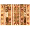 thumbnail image 1 of Ahgly Company Indoor Rectangle Abstract Orange Modern Area Rugs, 3' x 5', 1 of 4