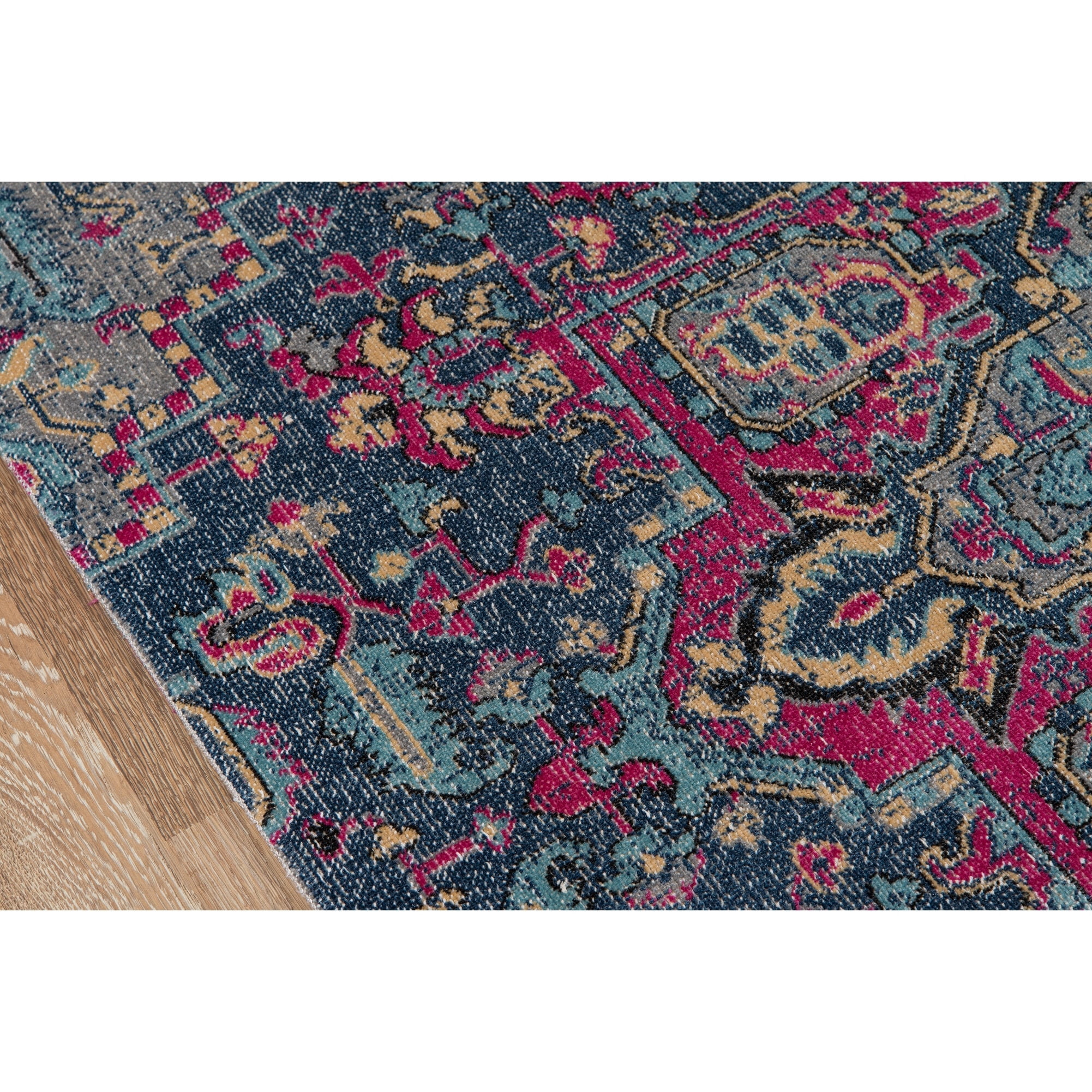 Momeni Jewel Polypropylene Machine Made Denim Runner 2'7" X 7'6"