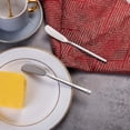 thumbnail image 3 of Cuchillo para mantequilla, esparcidor de cuchillo para mantequilla de acero inoxidable, esparcidores de queso de 6,5 pulgadas, juego de 2, 3 of 5