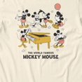 thumbnail image 3 of Disney Mickey Mouse Men's World Famous Vintage Fun T-Shirt (Natural, S-XXXL), 3 of 4