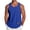 Blue, variant on Yongwang Mens Sleeveless Workout Tank Tops Crew Neck Muscle Shirts Athletic Curved Hem Summer Sport Tops