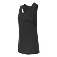 thumbnail image 3 of BELLA + CANVAS - Women's Flowy Scoop Muscle Tank - 8803 - Black Heather - Size: M, 3 of 10