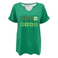 thumbnail image 4 of Tops Cortos para las Mujeres San Pablo's Día Impreso Cuello en V Envuelto Casual Top, Ligero para Todas las Estaciones Hogar Y Uso Diario, 4 of 8