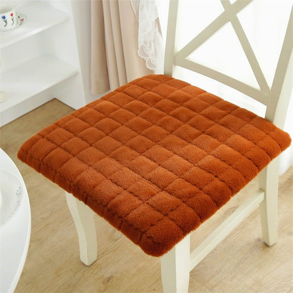 Tyidzon Seat Cushion 15.7 x 15.7 Inch Thicken Soft Chair Cushions for Dining Chairs, Kitchen Decor or Office Use Chair Cushion Orange