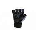 thumbnail image 4 of Weight Lifting Gloves Leather Fitness Training Gym Straps Workout Grey G2G (L), 4 of 4