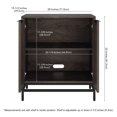 thumbnail image 5 of Evelyn&Zoe Modern/Contemporary 28" Wide Alder Brown Accent Cabinet, 5 of 7