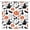 Orange Black, variant on Halloween Shower Curtain Funny Ghost Pumpkin Treat or Trick Sugar Spider Bat Cartoon Halloween Things Happy Holiday Spooky Fabric Bathroom Home Decor Curtain Sets with Hooks