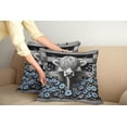 thumbnail image 2 of Ambesonne Rustic Throw Pillow Cover 2 Pack, Monochrome Farmhouse Cow, 20", Grey Black and Blue, 2 of 7