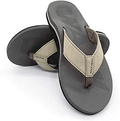 Men Sandals Flip Flop with Orthotic For 