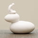 thumbnail image 5 of Delicada estatua de Buda de cerámica Arreglo floral Escultura Artesanía Adornos coleccionables Dispositivo Decoración para porche Regalo para el hogar Sunnimix Estatua de Buda, 5 of 8