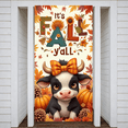 thumbnail image 2 of Colorful Design Fall Banner Cute Autumn Cow Thanksgiving Pumpkin for Seasonal Decor Home Decoration Festive Celebration, 2 of 9
