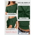 thumbnail image 6 of MOYIKO Womens Off The Shoulder Crop Tops Y2K T Shirts Top Short Sleeve Summer Trendy Fashion Clothes, 6 of 7
