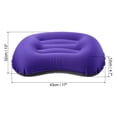 thumbnail image 2 of Unique Bargains Inflatable Pillow Large 17 x 13' Ultralight Camping Travel Pillow, Purple 2 Pack, 2 of 7