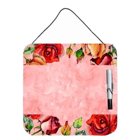 Carolines Treasures CK1700DEB1212 Roses Aluminum Dry Erase Marker Board