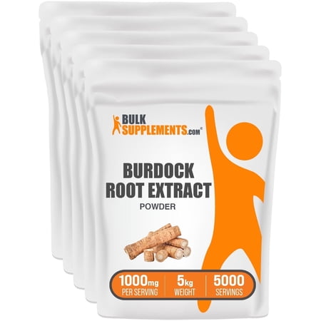 BulkSupplements Burdock Root Extract Powder - 1g per Serving - 5 Kilograms (11 lbs) - 5000 Servings