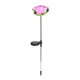 thumbnail image 2 of Lámpara LED de jardín con forma de loto rosa elegante que funciona con energía solar para uso en exteriores, 2 of 8