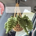 thumbnail image 4 of Colgante de coche hecho a mano de punto colgante orquídea espejo retrovisor decoración coche creativo colgante de coche, 4 of 6