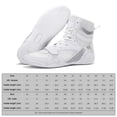 thumbnail image 2 of Zapatillas de lucha libre Top boxing Fitness Sneakers para hombres Mujeres (38) Blanco, 2 of 9