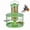Green, variant on Squirrel-Proof Metal Caged Bird Feeder, 2.8 LBs Large Capacity Tube Seed Feeder with Tray, All Weather Heavy Duty Outdoor Hanging Wild Bird Feeder, Starling & Rodent Resistant, Detachable Easy Clean
