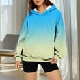 thumbnail image 5 of Gradient Oversized Hoodie Women 2025 Y2K Pullover Long Sleeve Fleece Sweatshirt with Pocket Casual Streetwear Fall Winter Fashion Comfort Top, 5 of 7