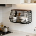 thumbnail image 4 of Creatine Multifunctional Kitchen Storage Rack Stackable Wall Organizer For Fruits Vegetables And, 4 of 5