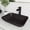 Matte Black, variant on VIGO Matte Shell Sottile Glass Rectangular Vessel Bathroom Sink in Black with Amada Faucet and Pop-Up Drain in Matte Black