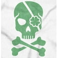thumbnail image 2 of Irish Skull Crossbones St Pattys Day Hoodie Sweatshirt Women Men Brisco Brands S, 2 of 6