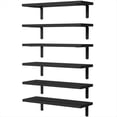 thumbnail image 1 of Estantes Flotantes, Estantes Flotantes de Madera para DecoracióN de , Estante de BañO Flotante Montado en la Pared para Almacenamiento Negro, 1 of 6