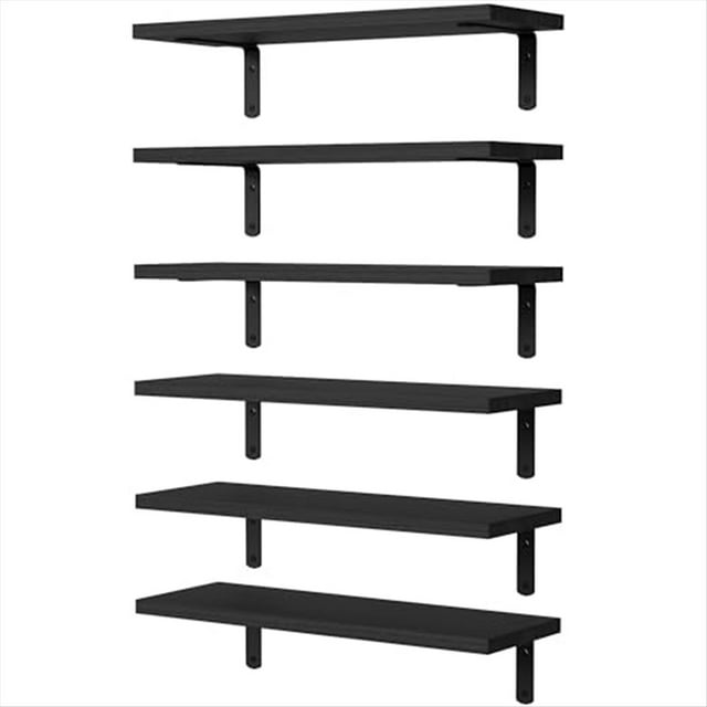 Estantes Flotantes, Estantes Flotantes de Madera para DecoracióN de , Estante de BañO Flotante Montado en la Pared para Almacenamiento Negro