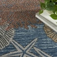 thumbnail image 6 of Nourison Pompeii Coastal, Nautical & Beach Blue Multicolor 7'10" x 9'10" Area Rug (8x10), 6 of 8