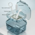 thumbnail image 4 of Dental Braces Storage Box Teeth Cleaning Case Multi-Function Pc Stainless Steel Portable Denture Bath Cup, 4 of 9
