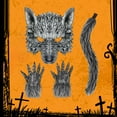 thumbnail image 4 of Werewolf Mask Tail Gloves Accessory Set - Gray Transformative Dress Up Kit for Halloween Masquerade Parties Fantasy Events, 4 of 6