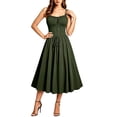 thumbnail image 5 of FNFYFH Renaissance Corset Dress for Women Lace Up Cottagecore Dress Sleeveless Long Dress Medieval Costume, 5 of 8