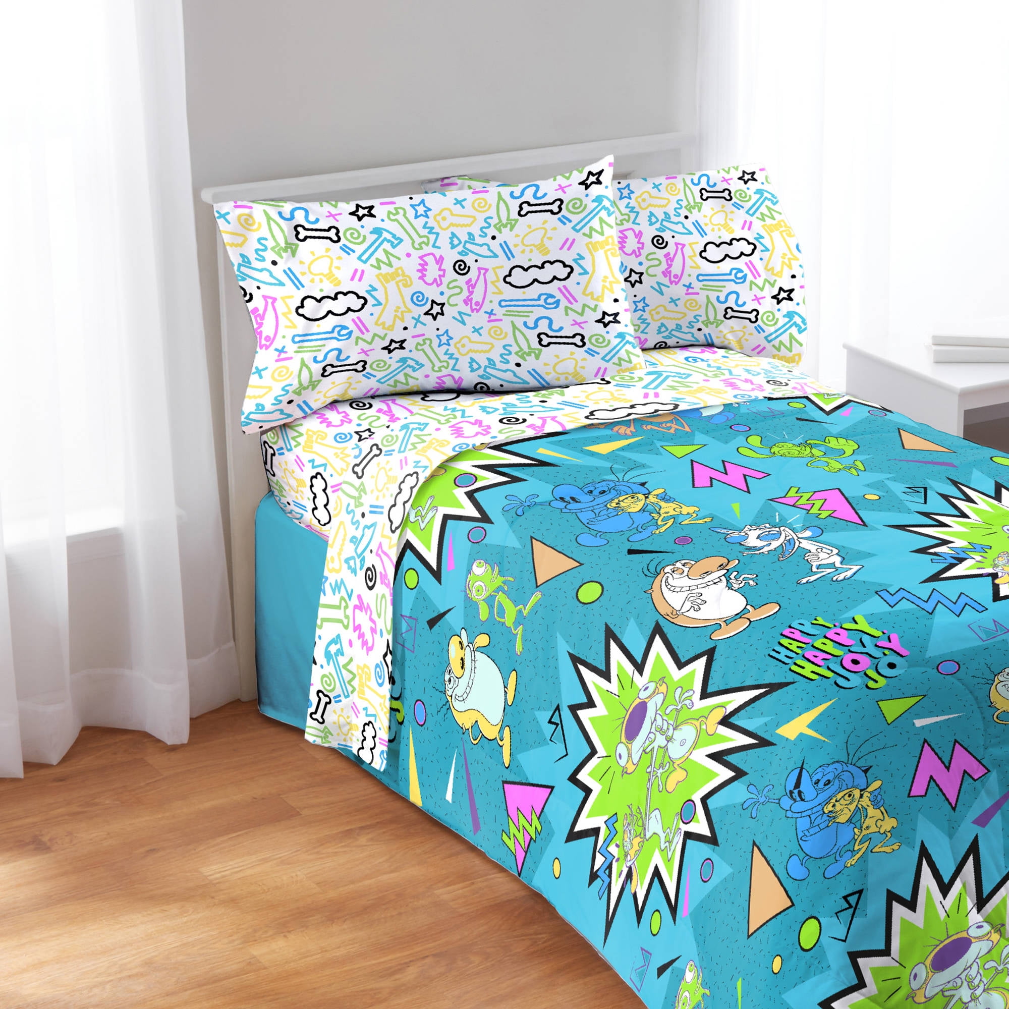 Nickelodeon Splat Ren And Stimpy Full Sheet Set 1 Each Com