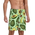 thumbnail image 2 of Wukai Avocado With Seeds Men’s Short Pajama Pants With Pockets Soft Sleep Pj Shorts for Men-4X-Large, 2 of 6