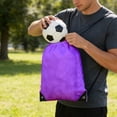 thumbnail image 6 of Polyester Drawstring Backpack Ball Carry Bag Soccer Basketball Volleyball Sports Drawstring Bag Lightweight Durables Mesh Sports Ball Storage Bag, 6 of 6