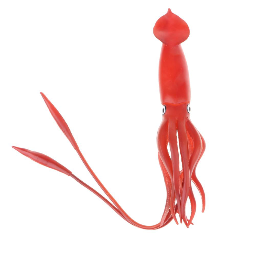 Sleeve-fish Figure Ocean Animal Squid Model Collector Decoration Toy Kids Gift 